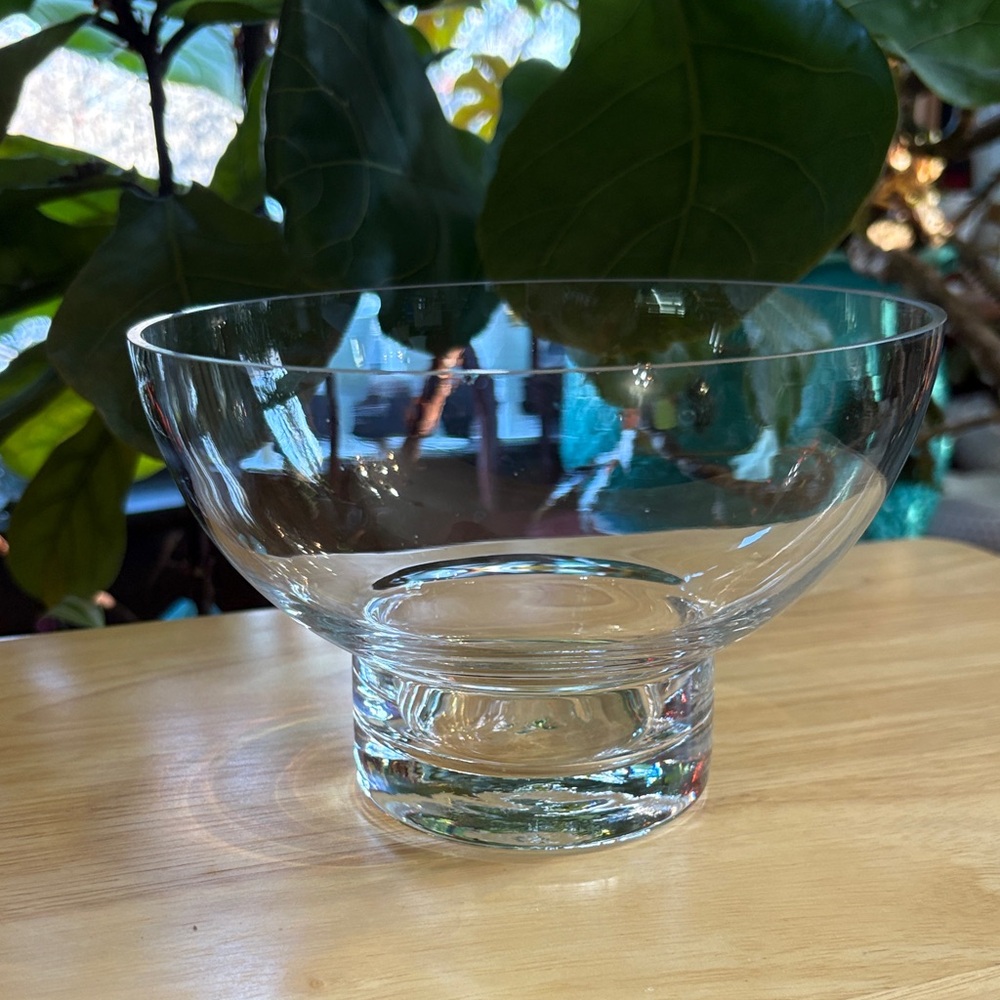 Vintage Elegant Clear Glass Bowl